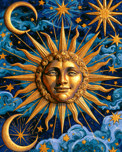 Celestial Sun - Diamond Painting