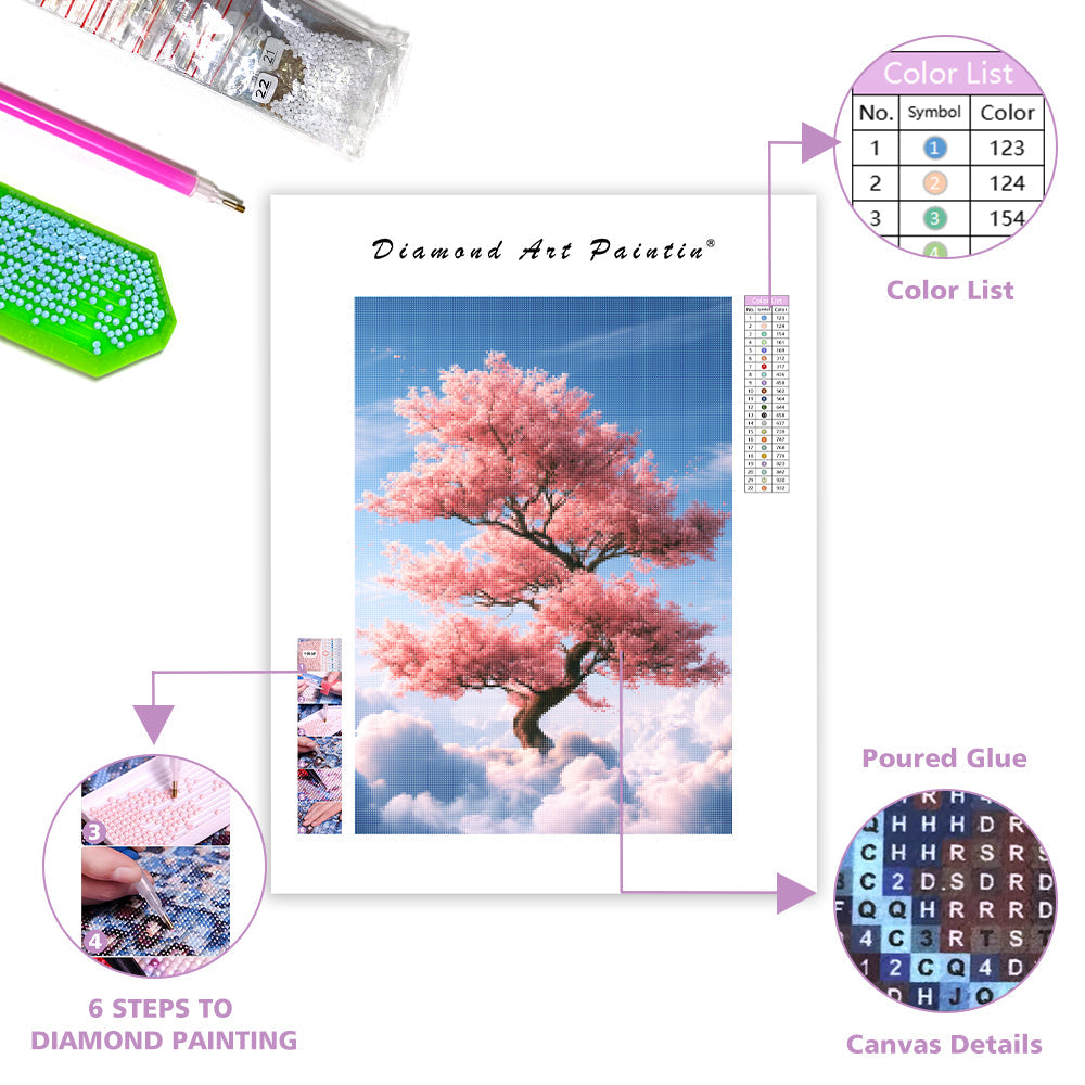 Cherry Blossom Tree - Diamond Painting