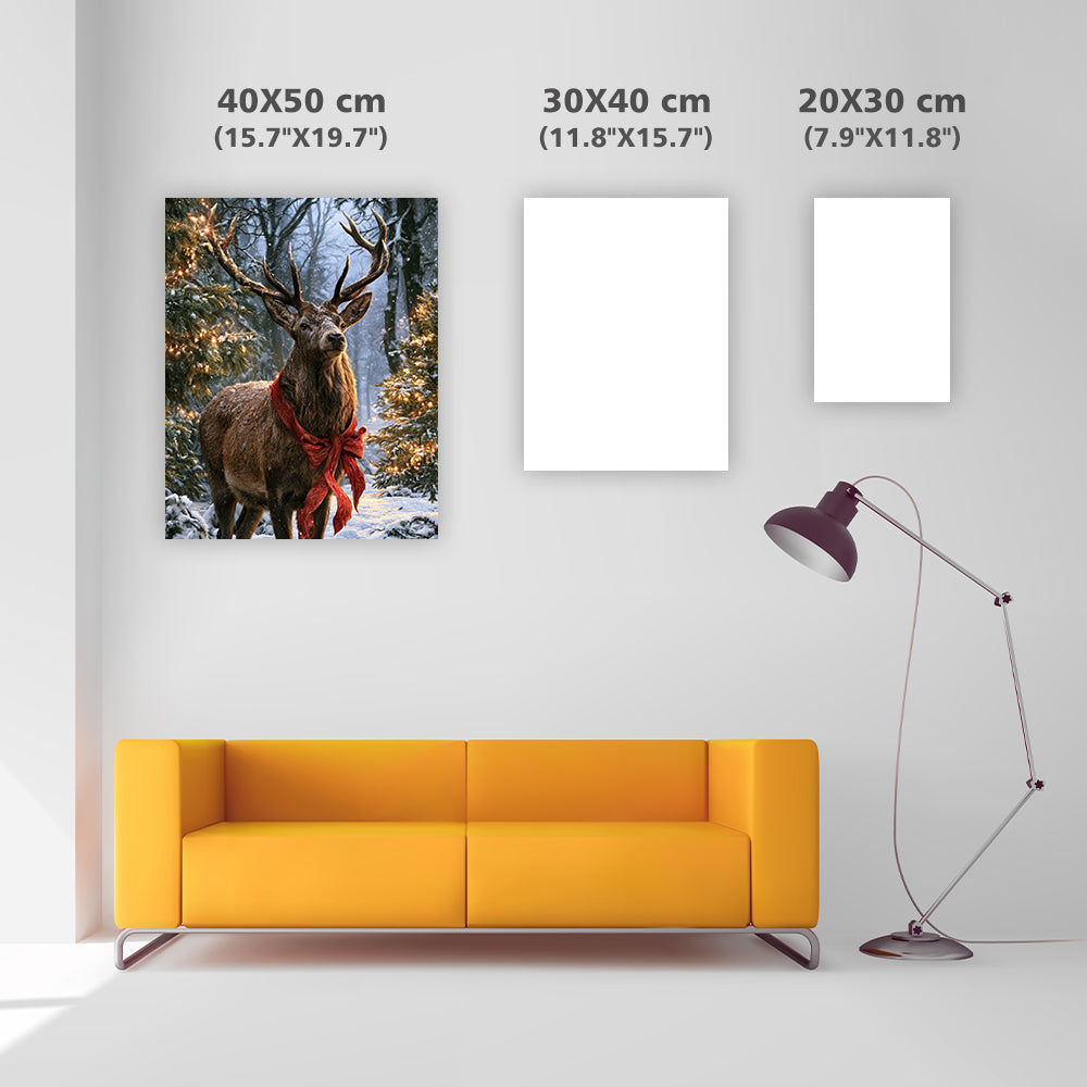 Christmas Deer - Diamond Painting