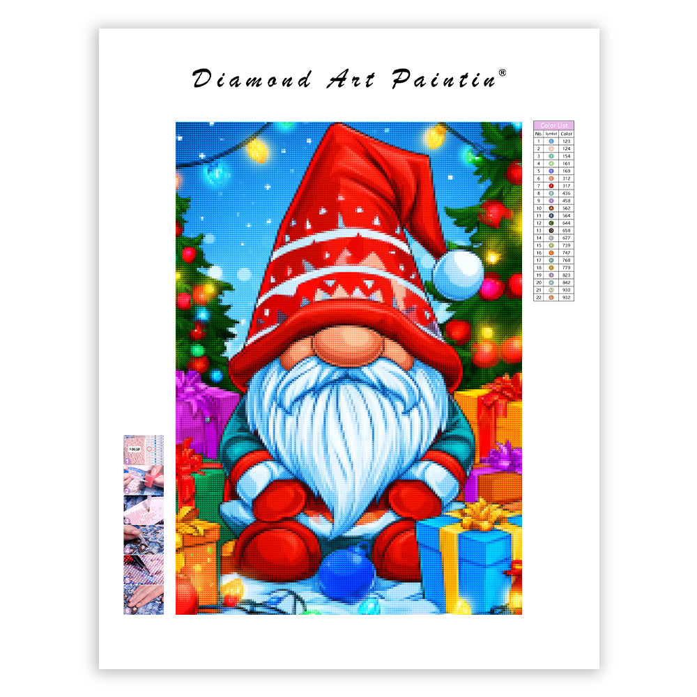 Christmas Gnome - Diamond Painting