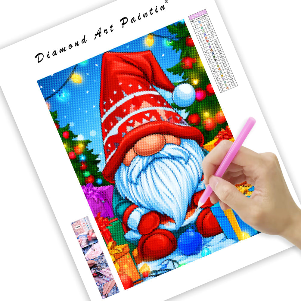 Christmas Gnome - Diamond Painting