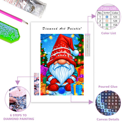 Christmas Gnome - Diamond Painting