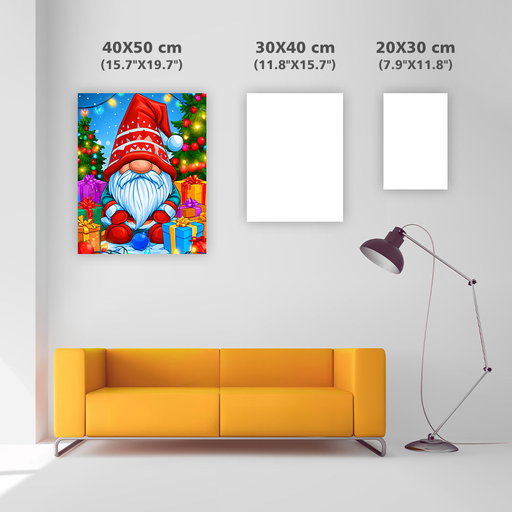 Christmas Gnome - Diamond Painting