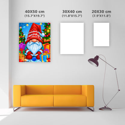 Christmas Gnome - Diamond Painting