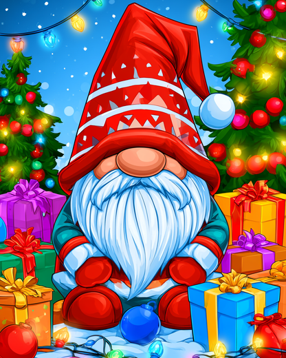 Christmas Gnome - Diamond Painting