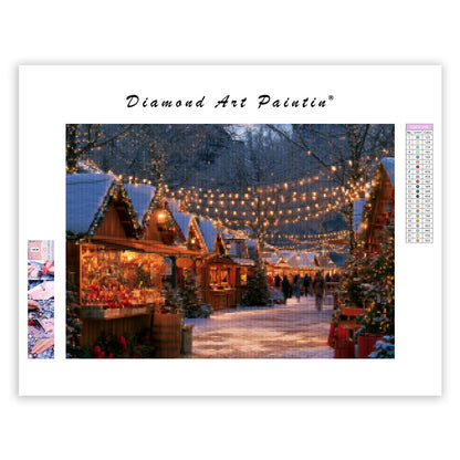 Christmas Market - Diamond Painting