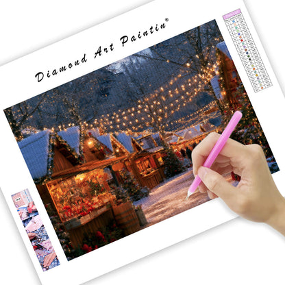 Christmas Market - Diamond Painting