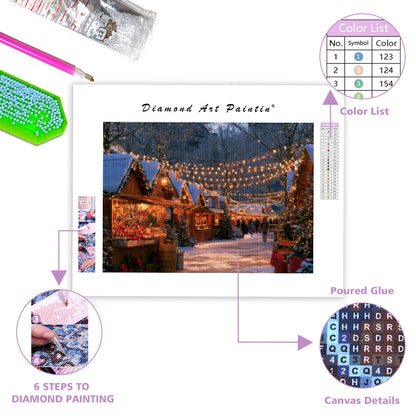 Christmas Market - Diamond Painting