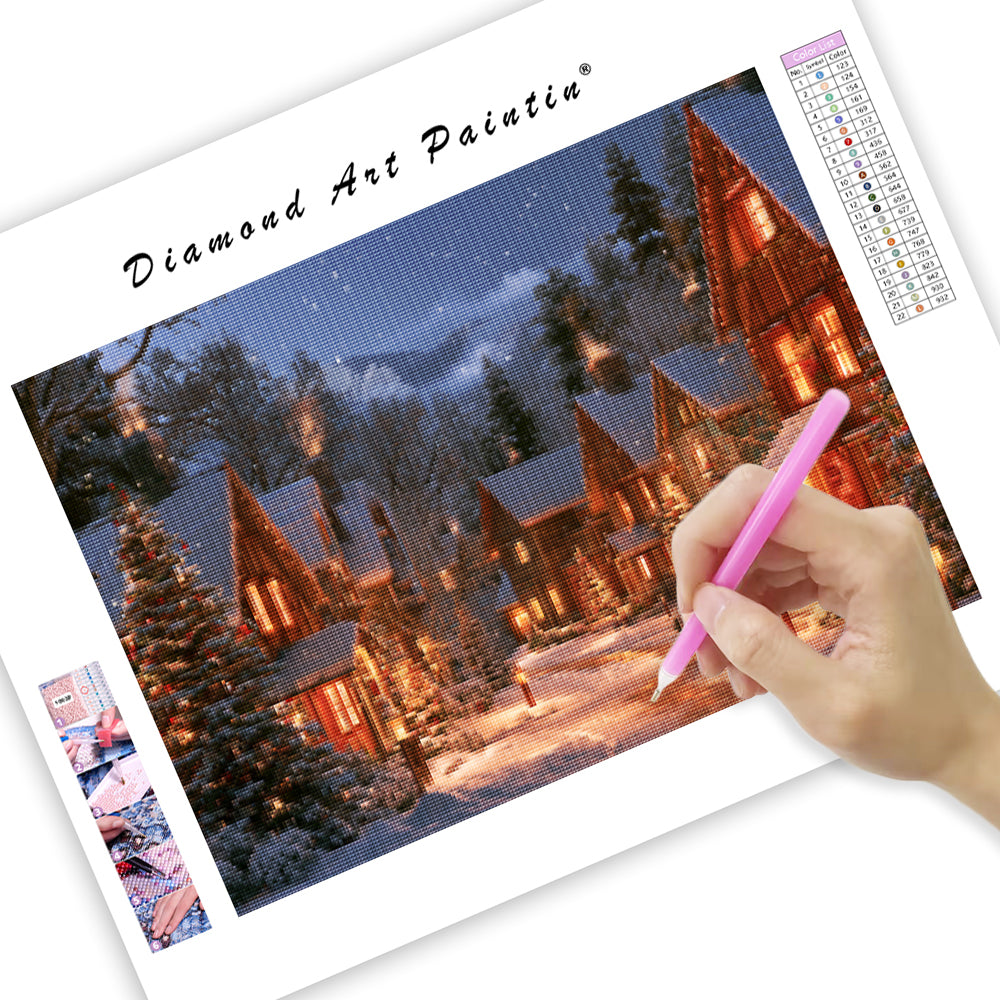 Christmas Village - Diamond Painting