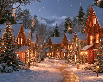 Christmas Village - Diamond Painting