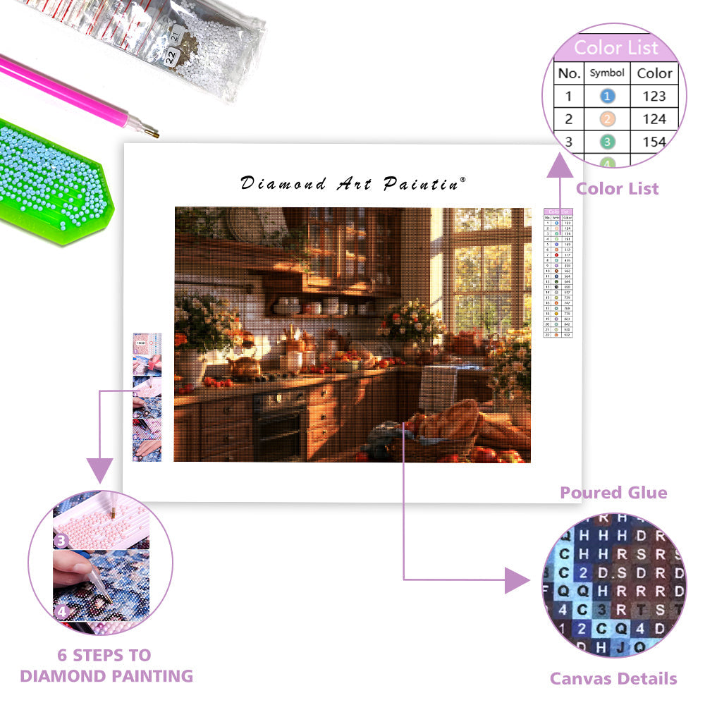 Country Kitchen - Diamond Painting