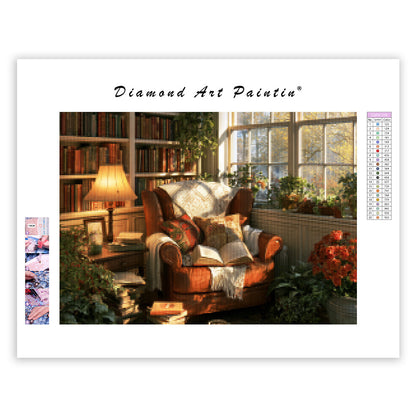 Cozy Reading Corner - Diamond Painting