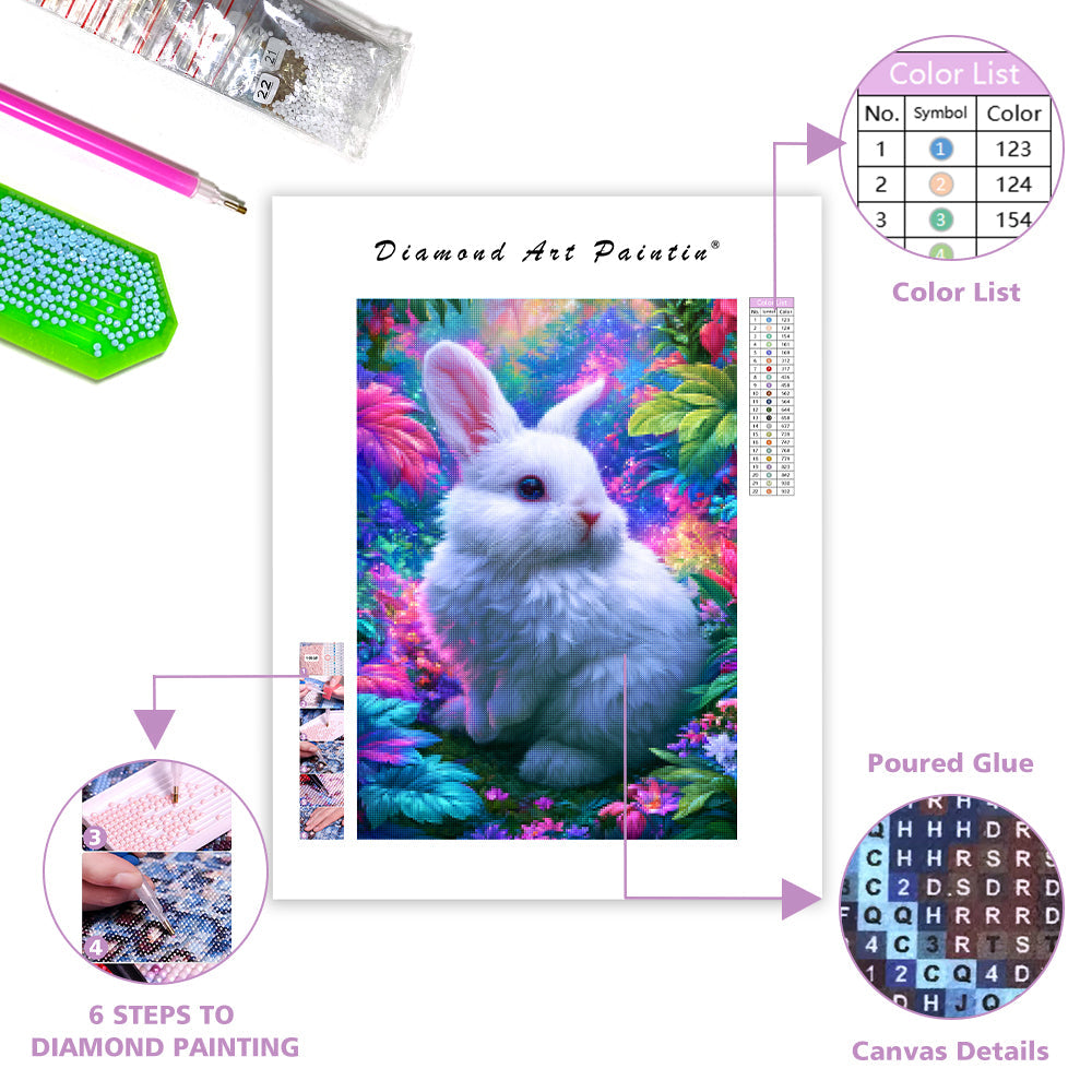 Cute Bunny - Diamond Painting