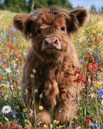 Cute Highland Cow - Diamond Painting