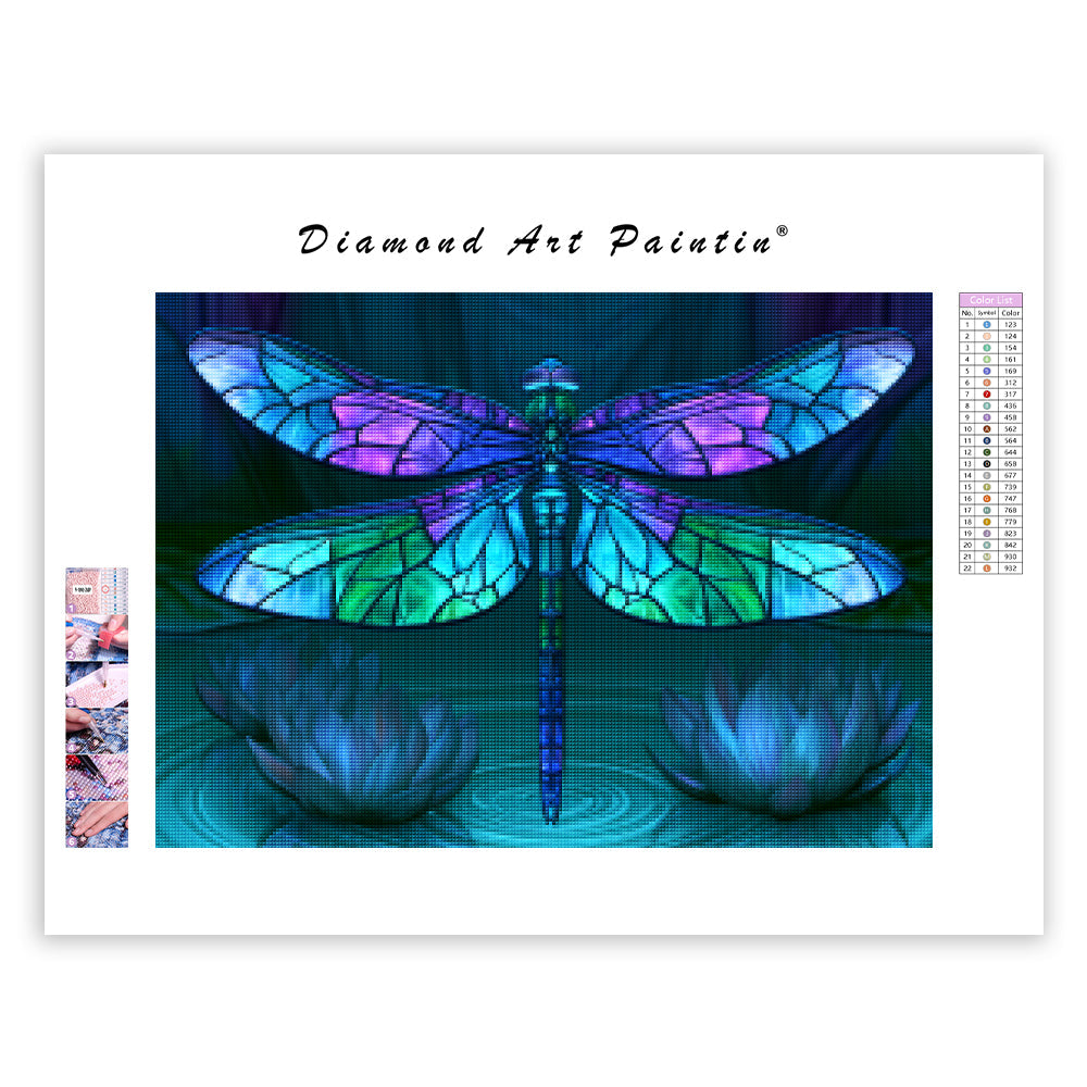 Dragonfly Lagoon - Diamond Painting