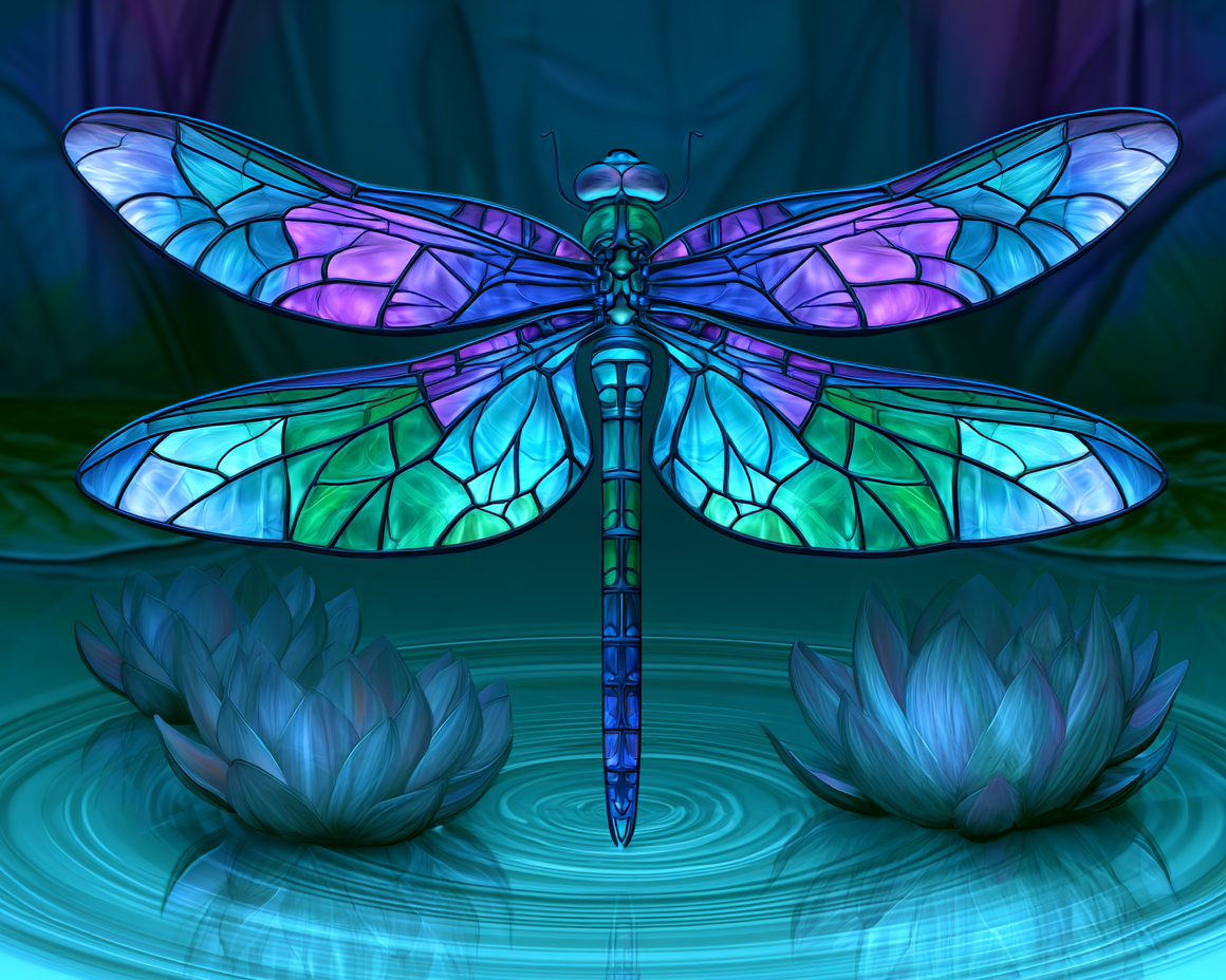 Dragonfly Lagoon - Diamond Painting