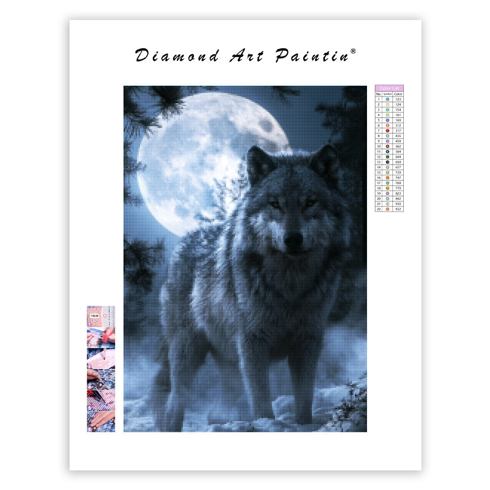 Fantasy Wolf - Diamond Painting