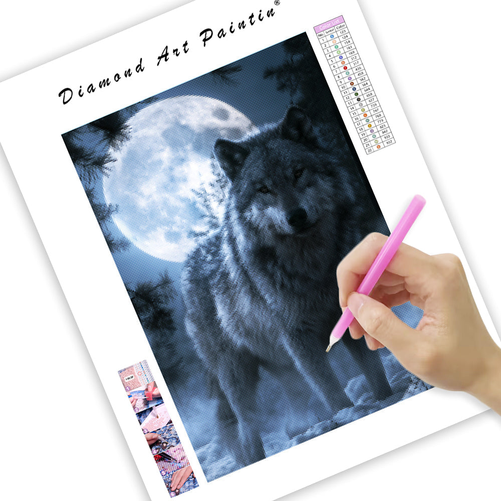 Fantasy Wolf - Diamond Painting