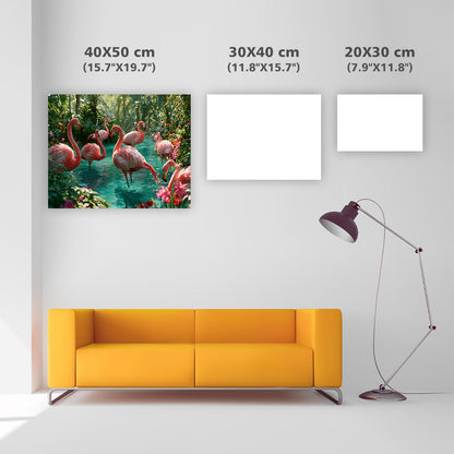 Flamingo Paradise - Diamond Painting