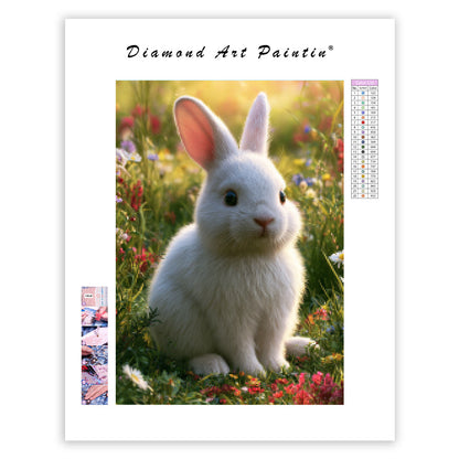 Fluffy Rabbit - Diamond Painting