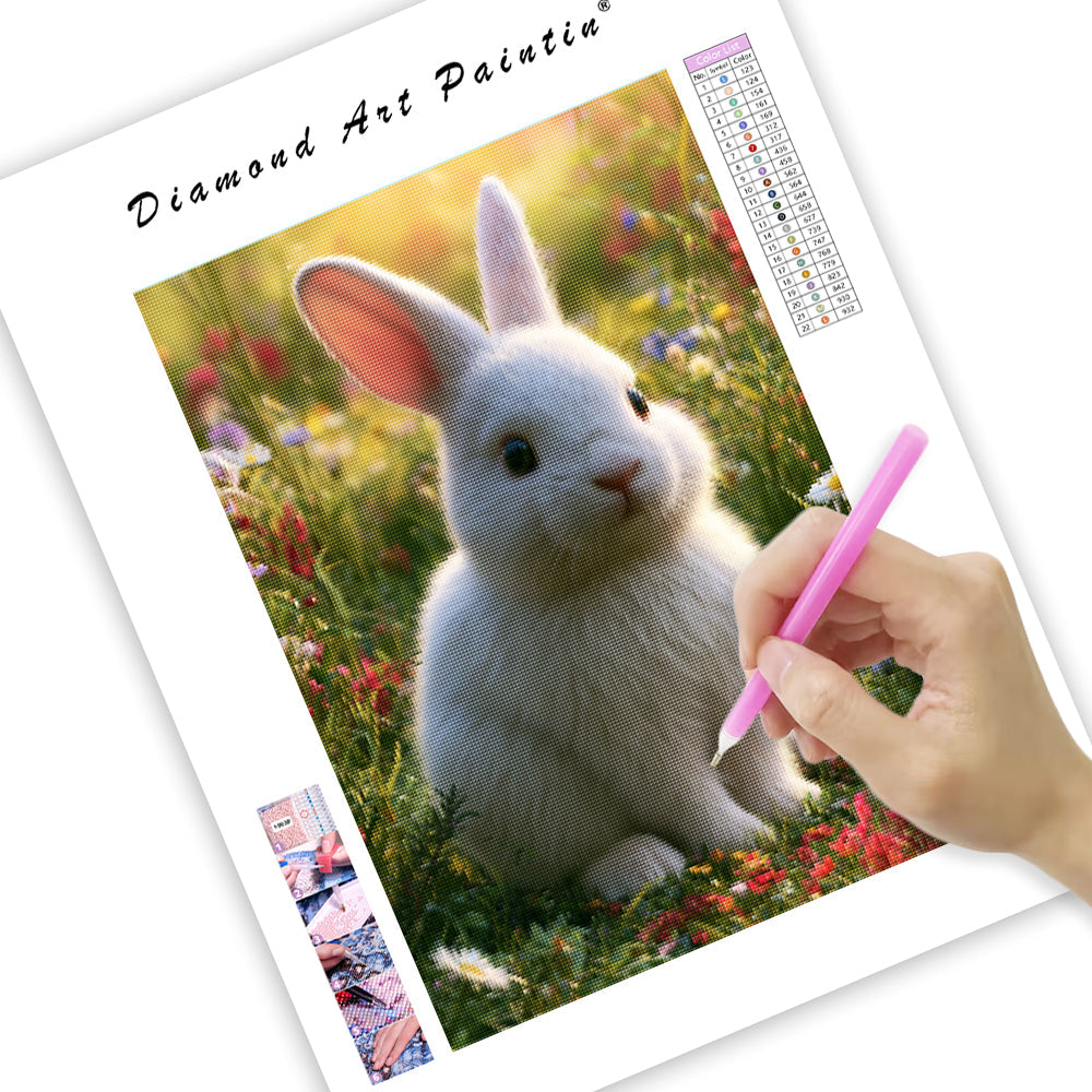 Fluffy Rabbit - Diamond Painting