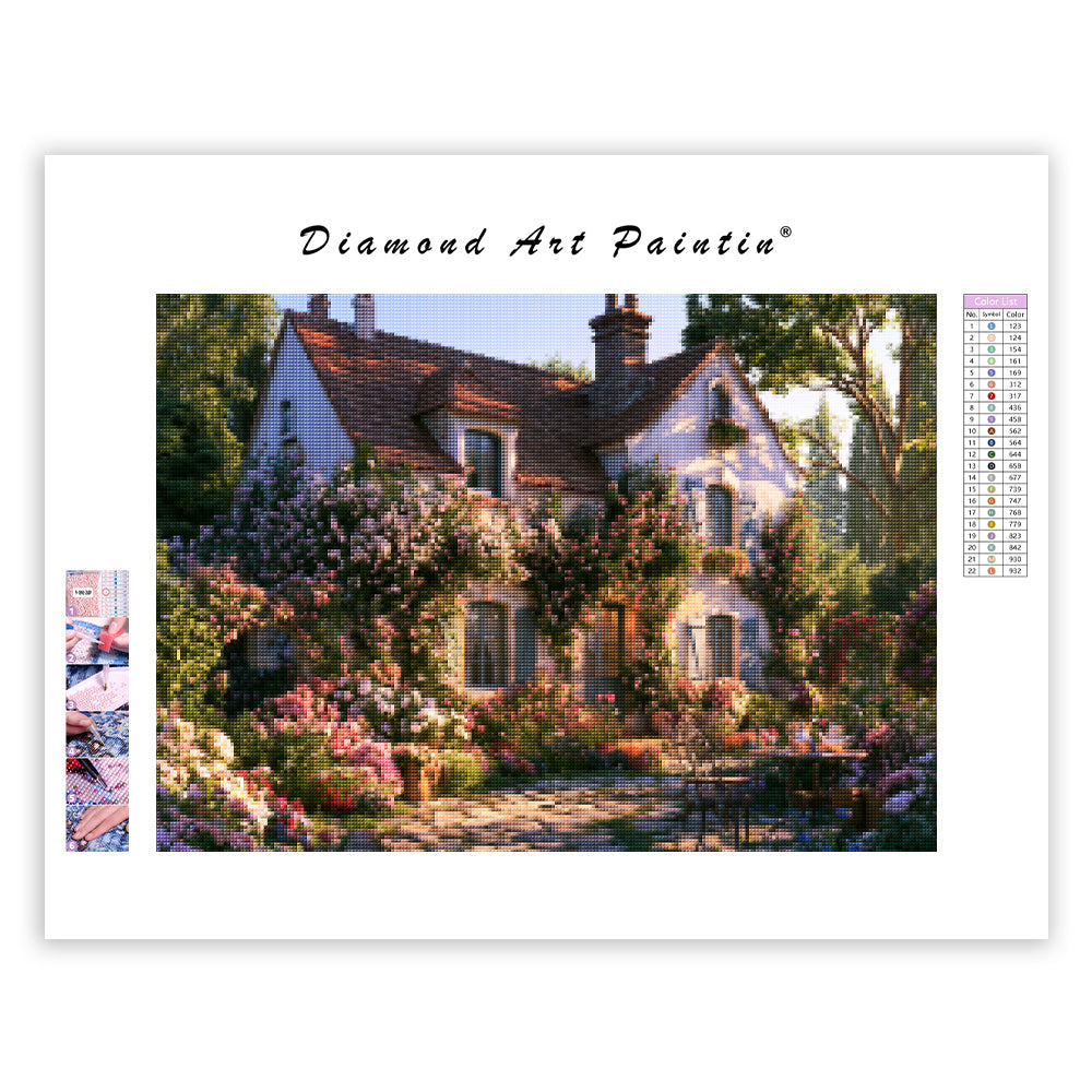 French Garden House - Diamond Painting