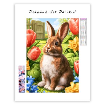 Garden Rabbit - Diamond Painting