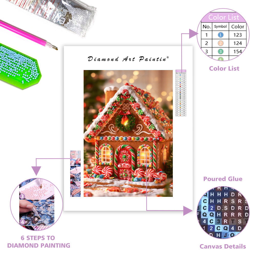 Gingerbread House - Diamond Painting