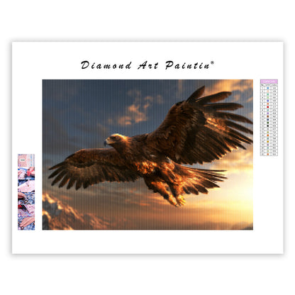 Golden Eagle - Diamond Painting