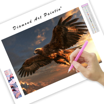 Golden Eagle - Diamond Painting