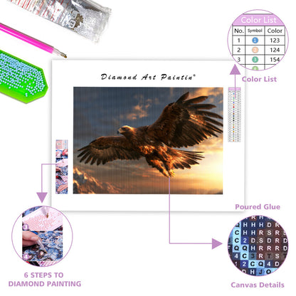 Golden Eagle - Diamond Painting