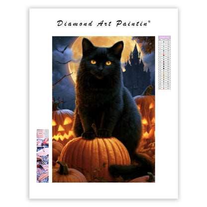 Halloween Cat - Diamond Painting
