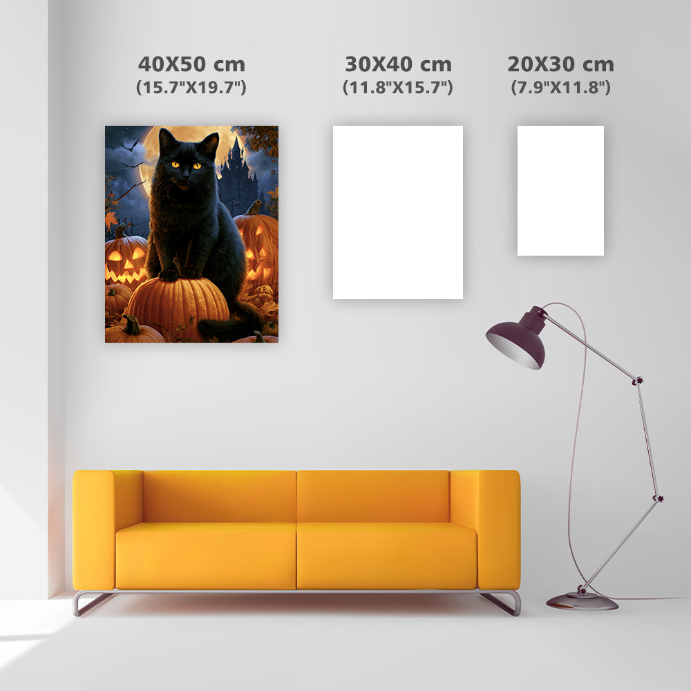 Halloween Cat - Diamond Painting