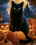 Halloween Cat - Diamond Painting