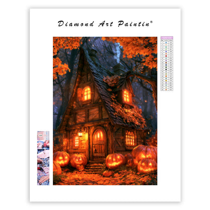 Halloween Cottage - Diamond Painting