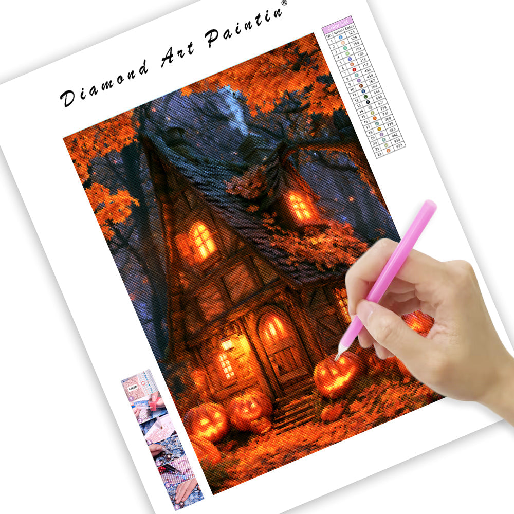 Halloween Cottage - Diamond Painting