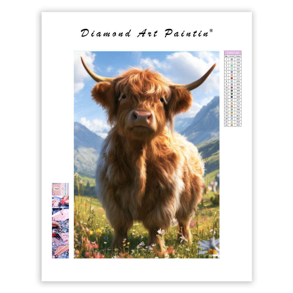 Highland Cow - Diamond Painting