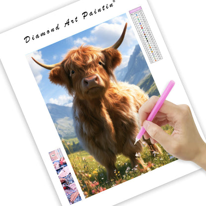 Highland Cow - Diamond Painting