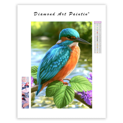 Kingfisher Stream - Diamond Painting