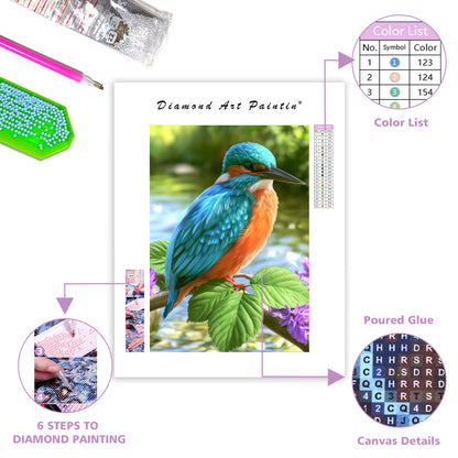 Kingfisher Stream - Diamond Painting