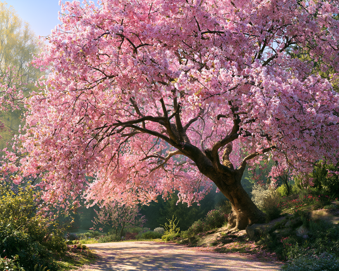 Large cherry blossom tree - Diamond Painting