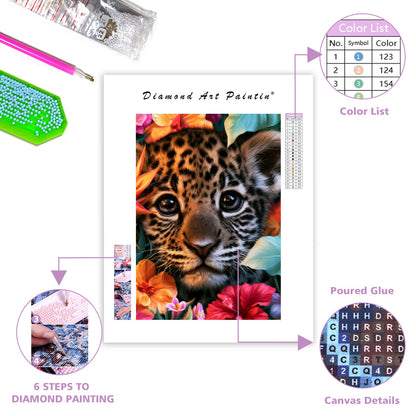 Leopard Cub - Diamond Painting