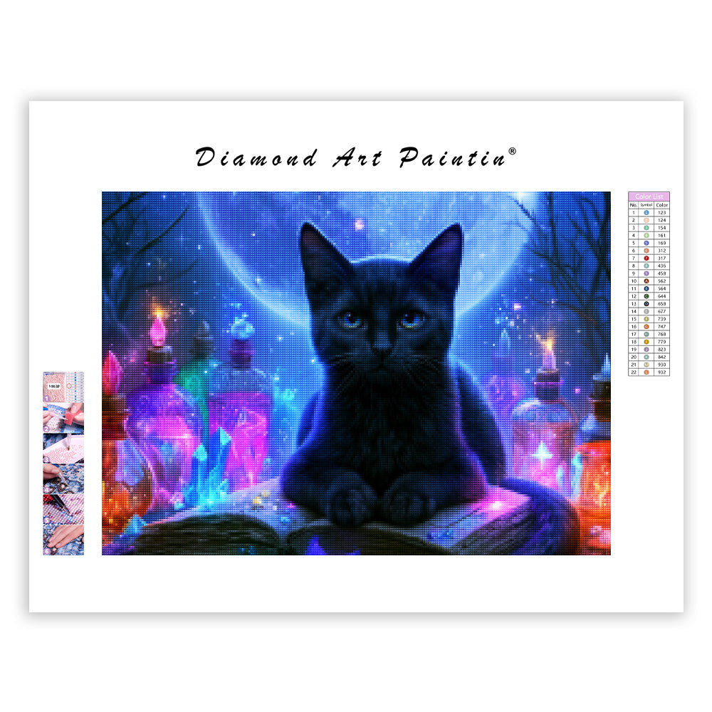 Magic Black Cat - Diamond Painting