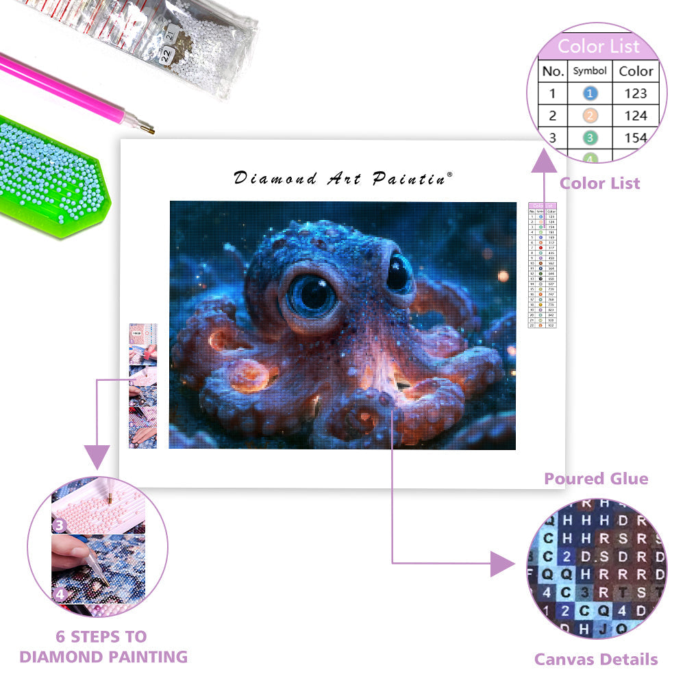 Magic Octopus - Diamond Painting