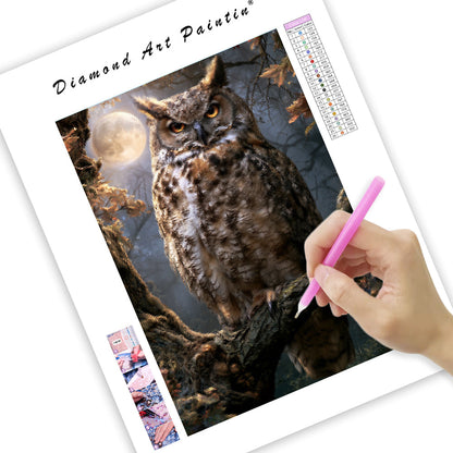 Magical Owl - Diamond Painting