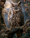 Magical Owl - Diamond Painting