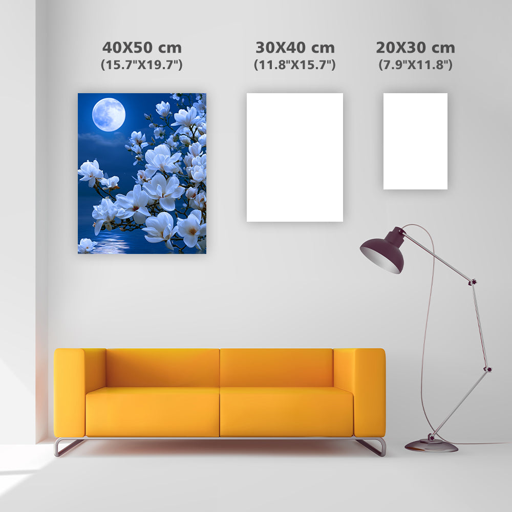 Moon Magnolia - Diamond Painting