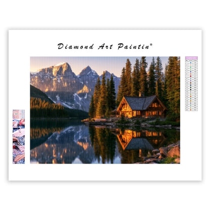 Mountain Cabin - Diamond Painting