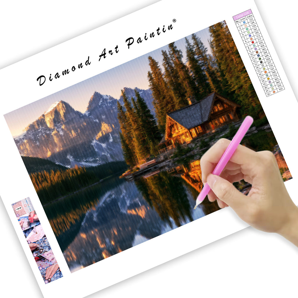 Mountain Cabin - Diamond Painting