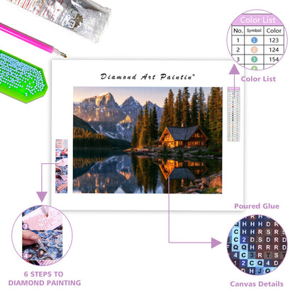 Mountain Cabin - Diamond Painting